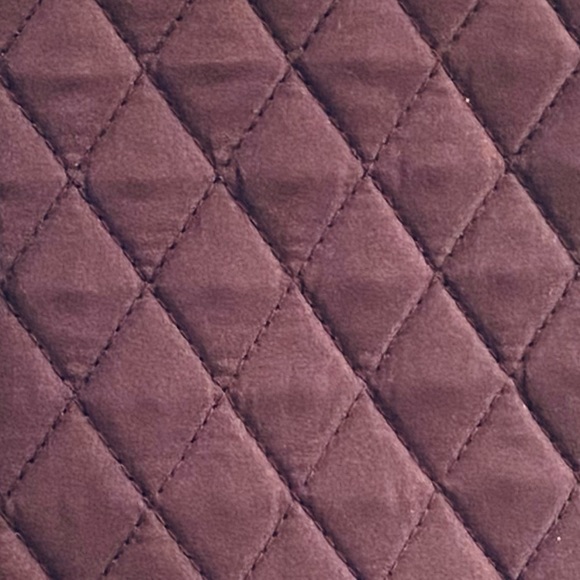 🌟HP🌟NWOT Brown & Blue Polka Dot Quilted Tote Bag by Belvah - Picture 12 of 13